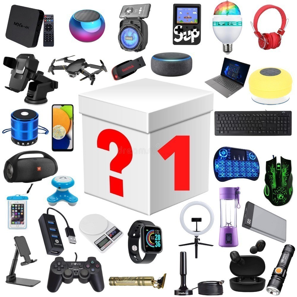 Presentes Misteriosos Para Aniversários De Férias Caixa Misteriosa Da Sorte Produtos Aleatórios Eletrônicos Smartwatch , Cartão De Vídeo , Laptop , Tablet , Smart Iphone-FreeFlagshipStore