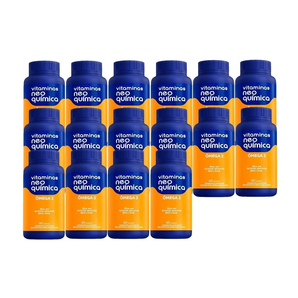 Kit 16x Vitaminas Ômega 3 60 cápsulas - Neo Química