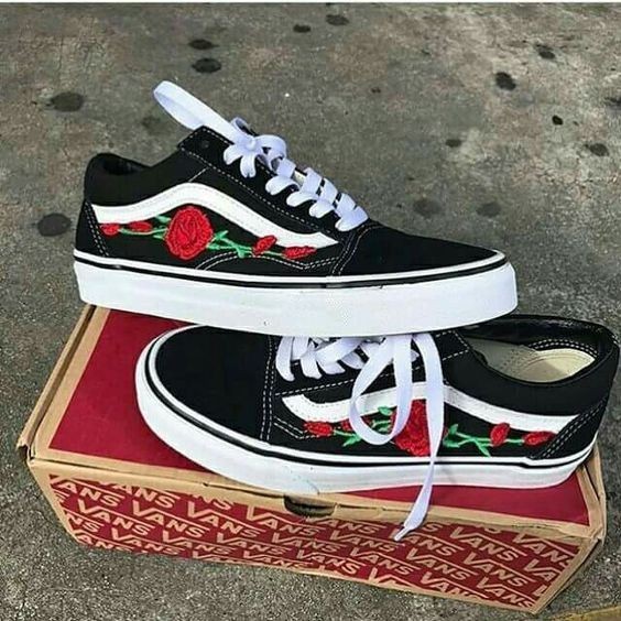 Tênis Casual Vans Old Skool Floral Feminino Flor - Frete Grátis ...