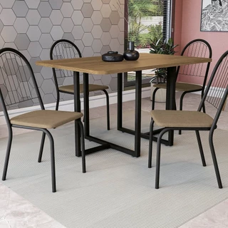 Conjunto Mesa Geneva 4 Cadeiras Noruega