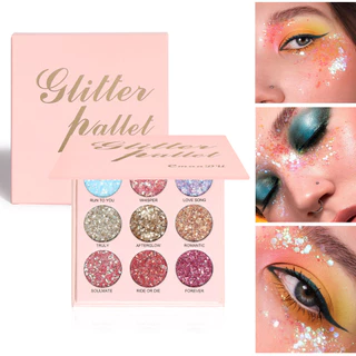 CmaaDu 9 Gloss Matte Eyeshadow , Contour Board Stage Daily Makeup Maquiagem De Longa Duração À Prova D