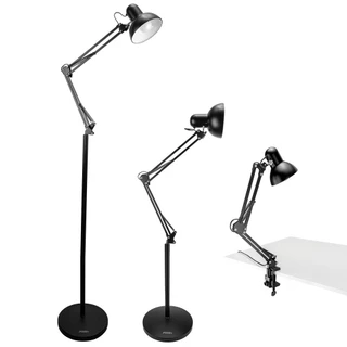 Luminária de Chão Articulada Abajur Regulável Artiko Pixie+ Com Base E Garra