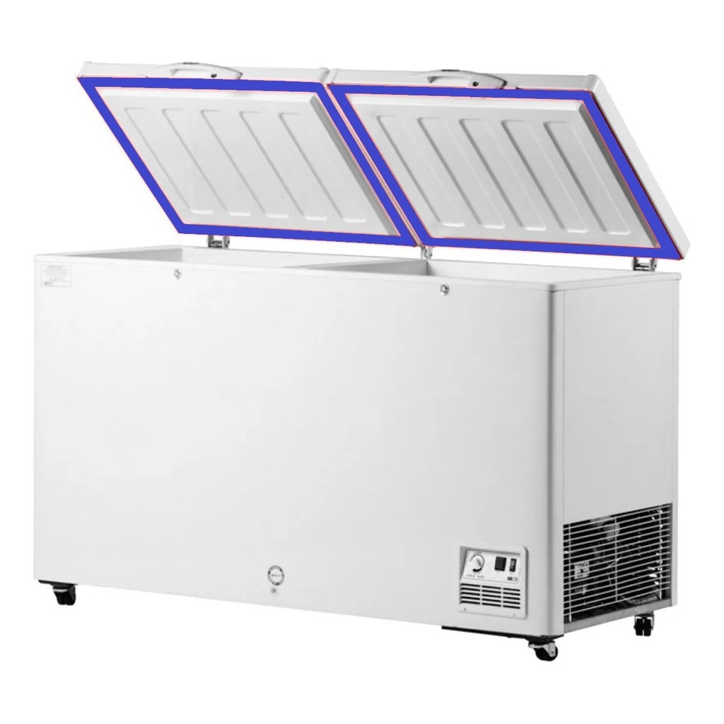 Kit 2 Borracha Gaxeta Freezer Metalfrio Da420 Da420b (61x66)