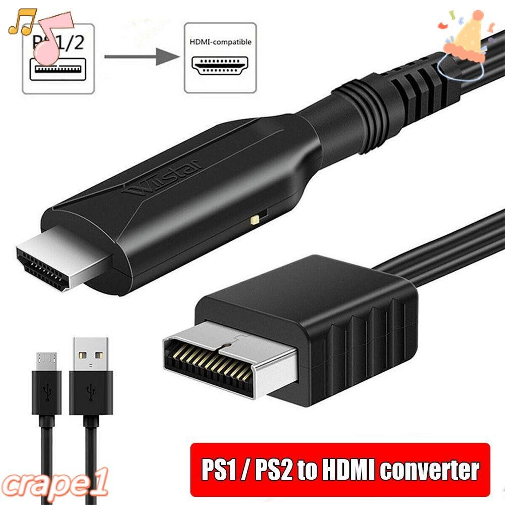 CRAPE PS2 Para HDMI Display Do Monitor Adaptador Conversor HD Cabo PS2 PS1 Shopee Brasil