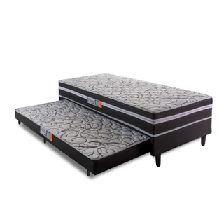 Cama Box Solteiro com Cama Auxiliar Aspen 88x188x41cm