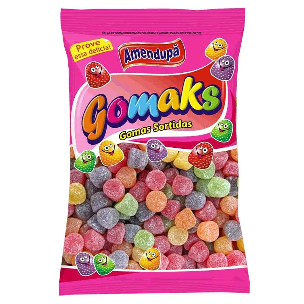 BALA DE GOMA JUJUBA AMENDUPA 1 KG GOMAKS