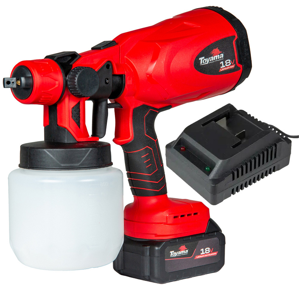 Pistola de Pintura Sem Fio Brushless Tanque 800ml Parede Moveis Bivolt ...