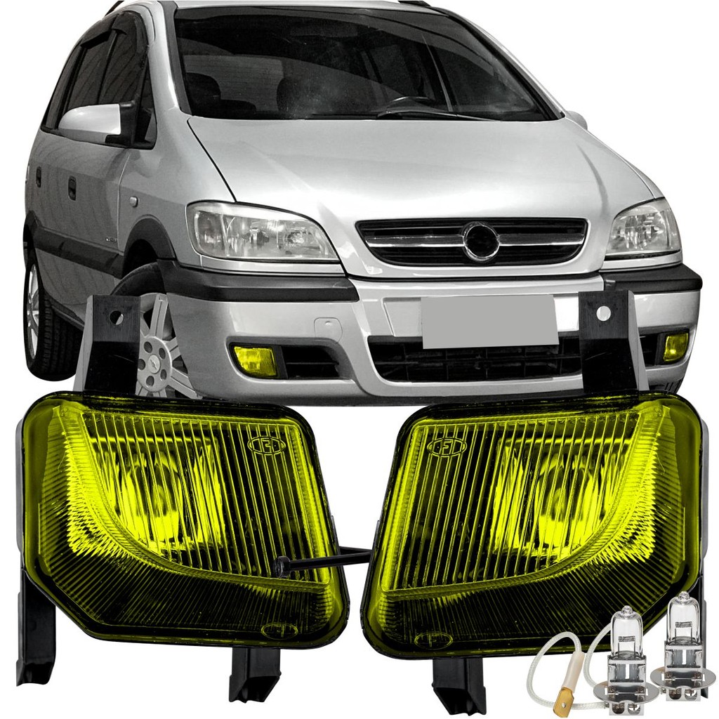 Par Farol Milha Amarelo Zafira 2005 06 a 11 2012 + Lâmpadas | Shopee Brasil