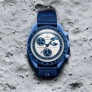 Super Blue Moon Sports Man Série Blue Earth e relógio de quartzo Fashion de luxo com moldura quadrada de 42 mm