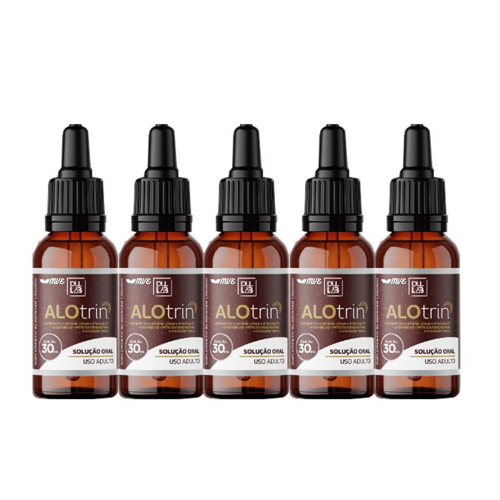 Alotrin suplemento Gotas 30 ml 5 frascos - original | Shopee Brasil