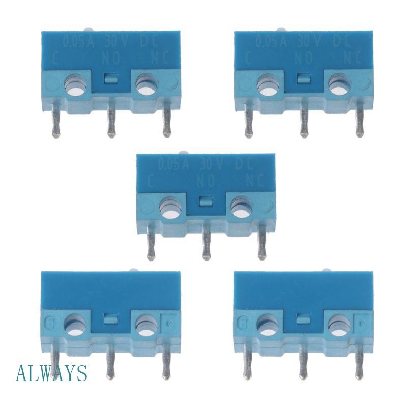 ALW Interruptor Original Huano Ponto Branco Para Concha Liga Prata Contatos 20M Cliques Interruptores 5
