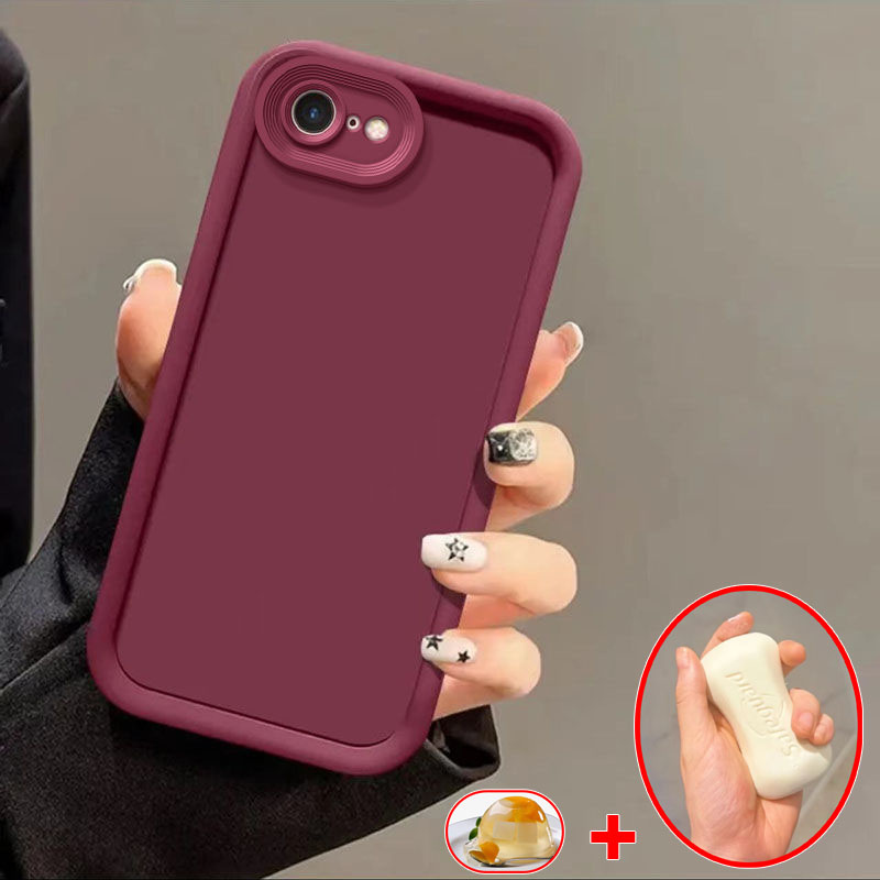 Apple iPhone 5s SE 2016 Pele Amigável Sabão Câmera Proteção Silicone Macio Fino Fosco Anti-Impressão Digital Capa De Telefone