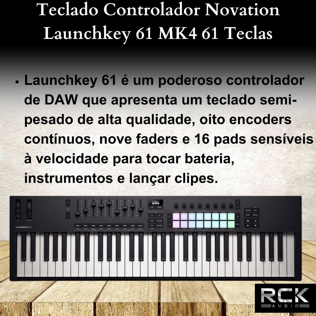 Teclado Controlador Novation Launchkey 61 MK4 61 Teclas/ | Shopee