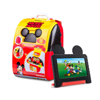 Combo Tablet Infantil Multi Mickey 7 Pol. 4GB RAM 64GB + Case + Mochila Kit Play Set Mickey Cozinha - NB4131K em Oferta na Shopee