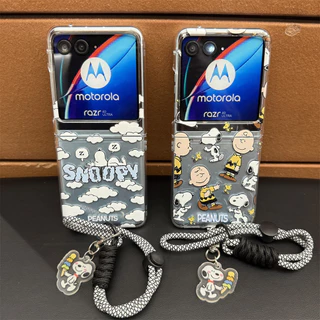 Capa De Telefone Para Motorola Moto Razr 60 50 Ultra 40 + 2024 2025 Dos Desenhos Animados Bonito Nuvem Padrão Duro Fino 