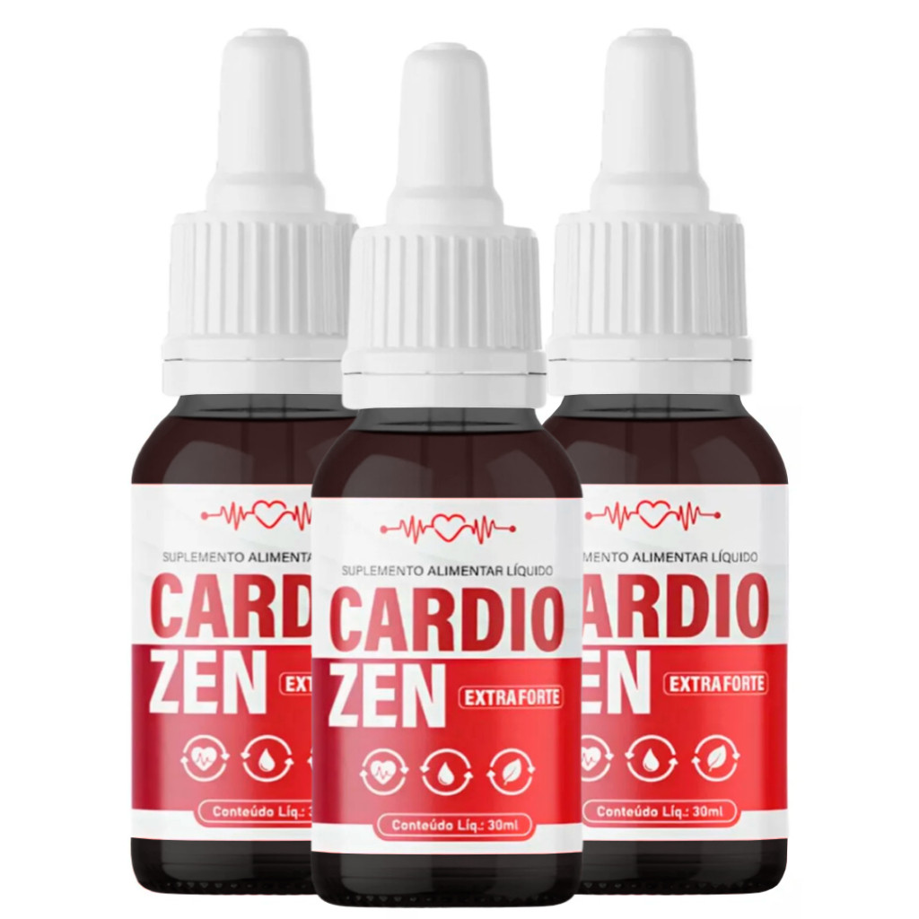 Kit 3 Cardiozen Original 30ml - Formula Oficial | Shopee Brasil