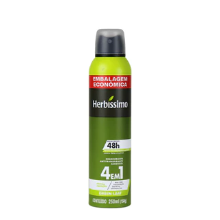 Desodorante Antitranspirante Aerossol Herbíssimo Green Leaf 250ml Embalagem Econômica