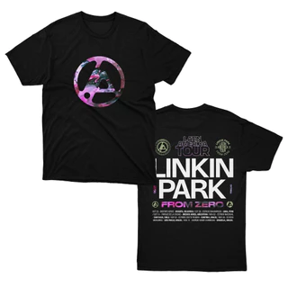 [Camiseta Premium em Algodão Puro]GXG Camiseta Linkin Park From Zero Latin America Tour 2025 100% Algodão