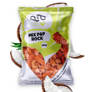 Mix P&P ROCK Nuts Coco Castanha 250g Castanha de Caju do Pará Amêndoa Nozes e Crispy de Coco