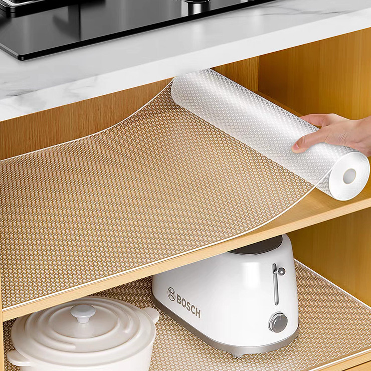 Forro Antiderrapante Para Armário, Gaveta, Geladeira e Guarda Roupas - Transparente Lucky Bazar