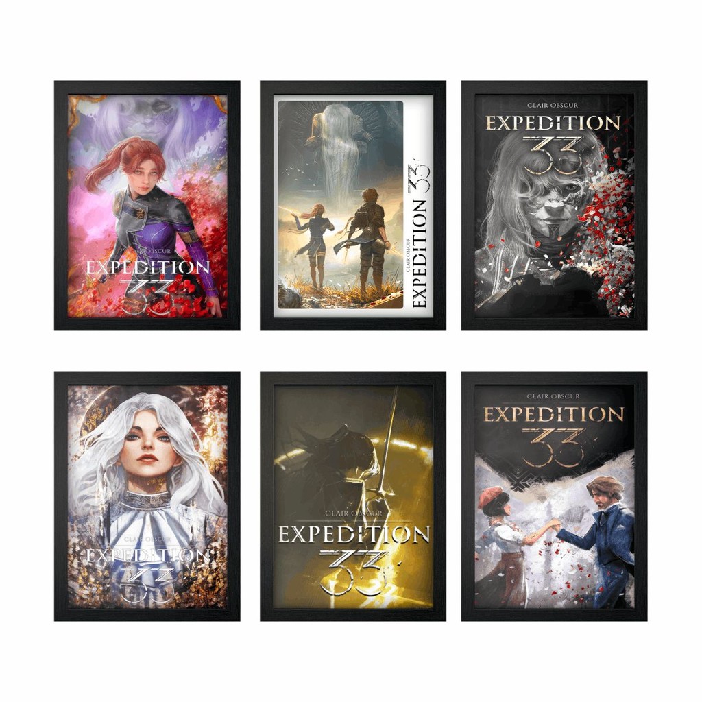 Quadros Clair Obscur: Expedition 33 Arte Gamer, Jogo, Coleção, game, geek, nerd, anime, filme, presente