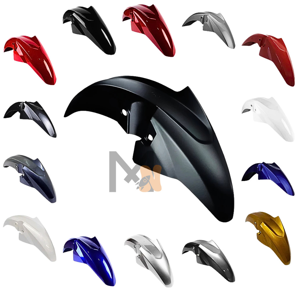Paralamas Cg Titan 150 160 Fan 125 150 160 Start 2014 A 2024 cores variadas preto vermelho azul amarelo caju