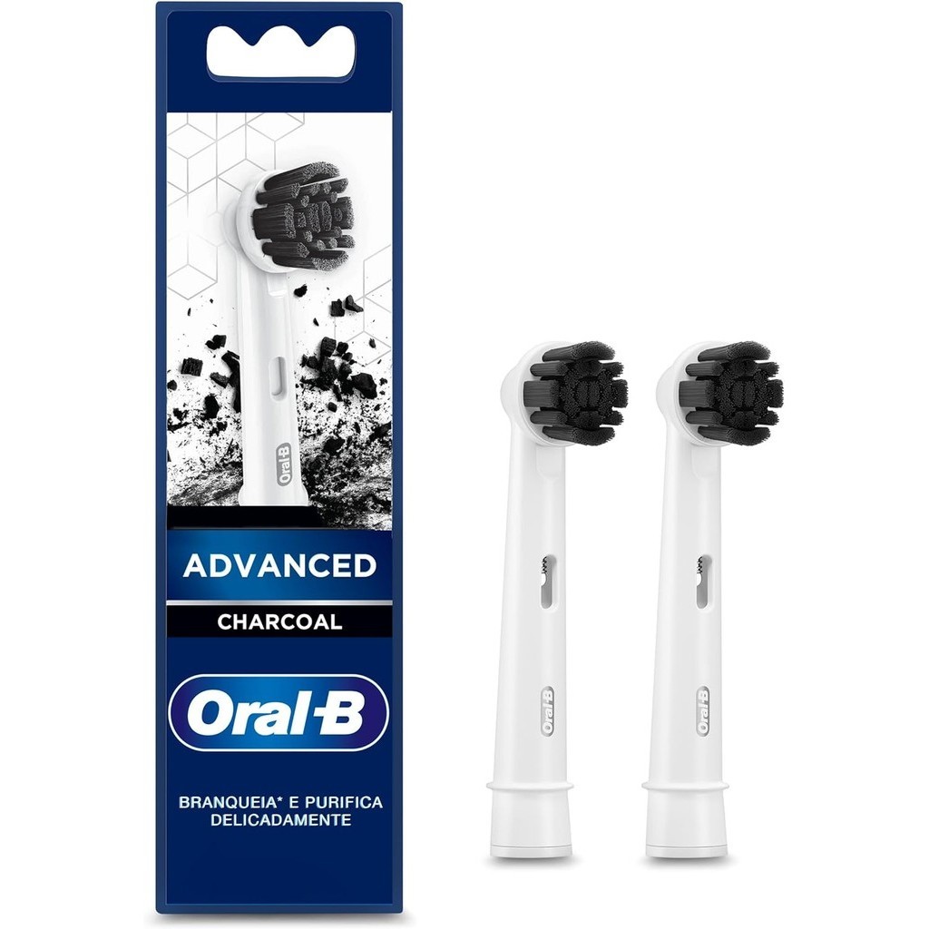 Oral-B Refis Para Escova Elétrica Advanced Charcoal 2 Unidades - Preto