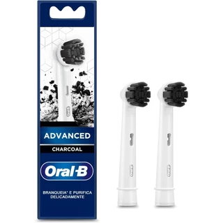 Oral-B Refis Para Escova Elétrica Advanced Charcoal 2 Unidades - Preto