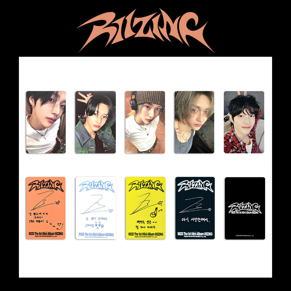 Kpop Idol RIIZE Álbum RIIZING Photocards Cartão Fotográfico