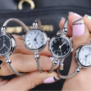 Relógio De Quartzo Feminino Estilo Pulseira Aberta Minimalista