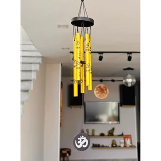 Mensageiro Sino Dos Ventos Móbile Metal Om 40cm