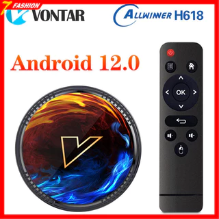 Reprodutor de rede VONTAR H1 Android12 Box Allwinner H618 BT5.0 WI-FI6 Conversor digital inteligente