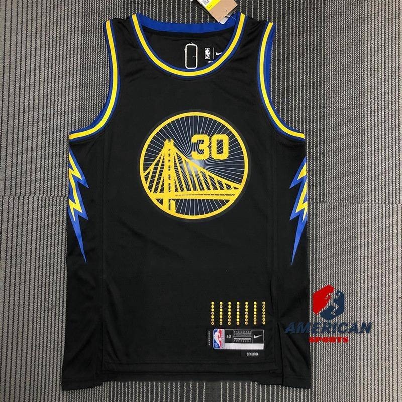 Jersey Golden State Warriors Stephen Curry Black Basketball