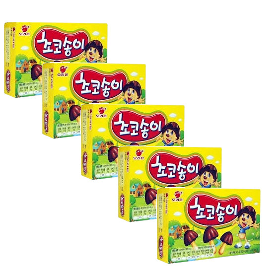 5 Choco Boy Biscoitos Cogumelo E Chocolate Zangle Orion 50g | Shopee Brasil