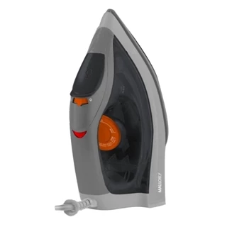 Ferro de Passar a Seco/Vapor Mallory Jupiter Maxx | Base Antiaderente, Cinza/Laranja/Branco em Oferta na Shopee