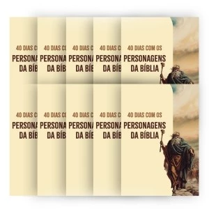 Kit de Evangelismo - 10 livros Palavras de Vida - 40 dias com Personagens da Bíblia