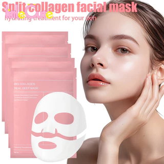 1-3 Unidades De Máscara Facial De Colágeno De Biocolágeno-De Gel Dividida Nutritiva Noturna-Hidratação Profunda , Reduz Rugas-Diminui Os Poros , Reafirmante-Produto Para Cuidados Com A Pele