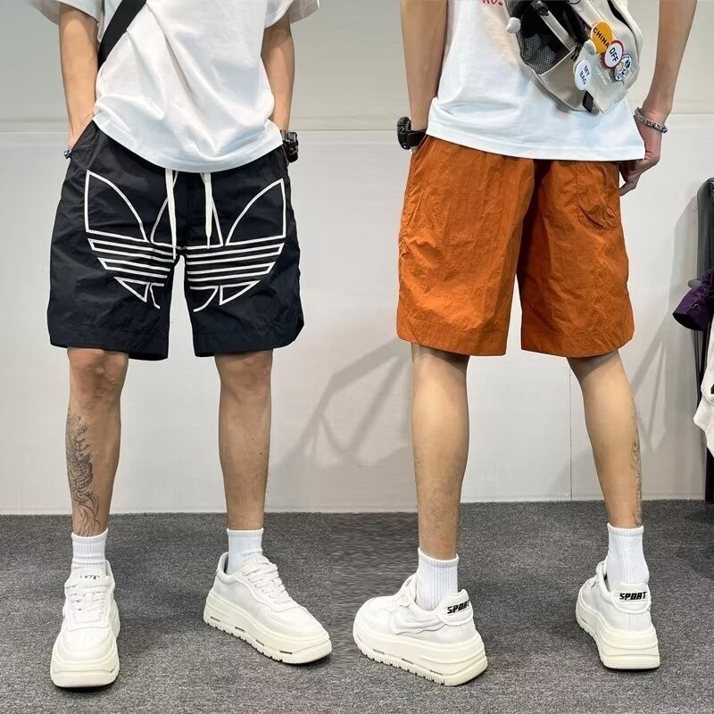 Shorts Homens Curtos Homens Impressos Big Trefoil Stitching Versão ...