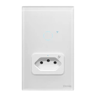 Interruptor Smart com Tomada Zinnia, 10A, 50/60Hz, Branco, ZNS-IT1-WH01 em Oferta na Shopee