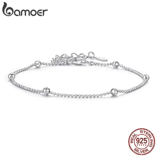 Pulseira De Prata Esterlina 925 Com Design Original BAMOER , Contas Esculpidas , Joias , Presentes Para Mulheres em Oferta na Shopee