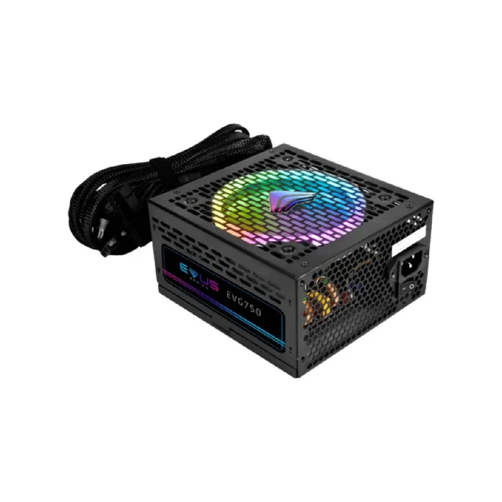 Fonte Alimentação Para Pc Gamer Atx 750w 80 Plus - Cor Preto
