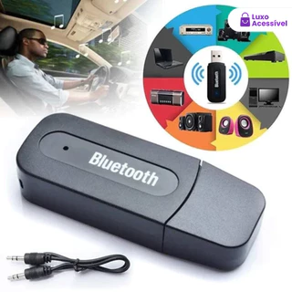 Bluetooth Usb Adaptador Receptor Musica P2 para Som Automotivo USB (3,5mm) em Oferta na Shopee