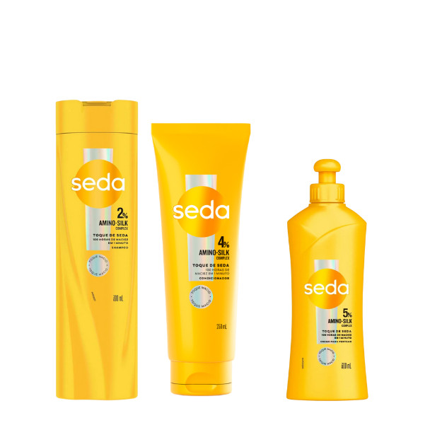 Kit Completo Seda Toque de Seda (6 itens) - Escolha o Seu | Shopee