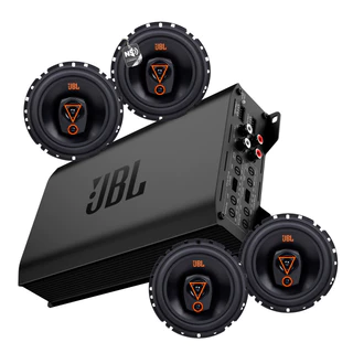 Kit Jbl 4 Alto Falantes Multisystem + Amplificador Gt 90041