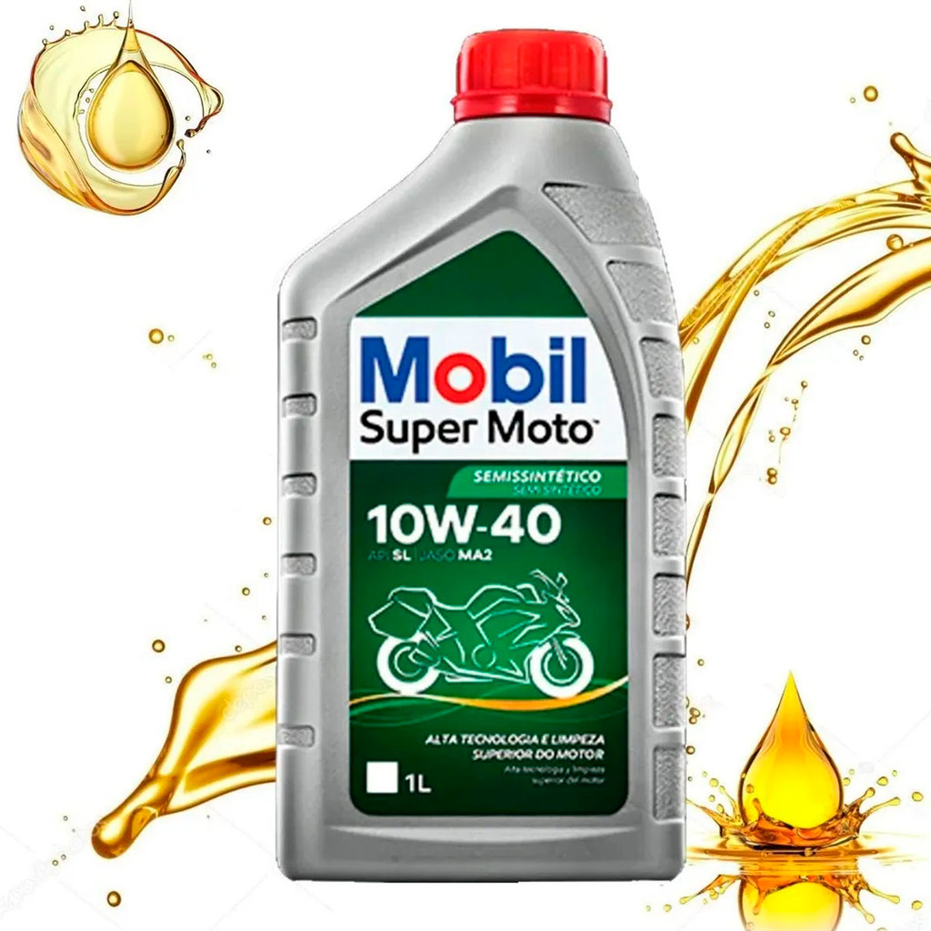 Oleo Mobil 10w40 Mx Litro Mobil Super Moto Power Semi 10w40