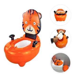Troninho Penico Infantil Musical Desfralde Tigre Replay Kids em Oferta na Shopee
