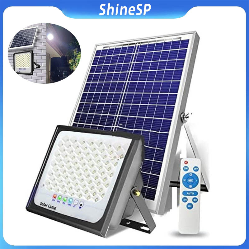 Kit 3 Holofote Refletor Solar Led PRO 200W ou 100W Prova D'àgua C/placa ...