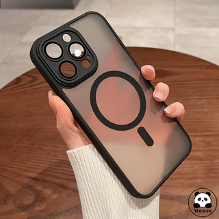 Capa De Carga Choque Magsafe Magnética Case Capinha fosca (2)De Celular Para iPhone 11promax 12 13 14 15 Pro 15 16 Plus