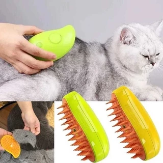 Escova A Vapor 3 Em 1 Autolimpante Para Massagem De Cães E Gatos Remoção De Pêlos Penteador em Oferta na Shopee