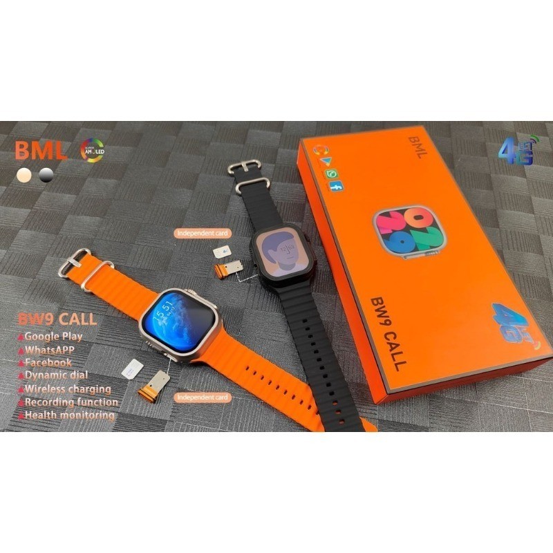 S9 Ultra SIM Smart Watch GS37 Ultra Android 4G Game Store WIFI SIM Card GPS e NFC Input Chip Watch Tracker Estudante Adulto 4G Coração Rate Smart Watch